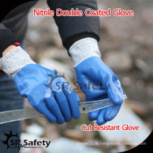 SRSAFETY 13G Strick-Cut-Proof-Nitril-Handschuhe / Cut-resistent Nitril-Handschuhe